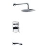 Anzzi Tempo 1-Handle 1-Spray Tub and Shower Faucet in Polished Chrome L-AZ026